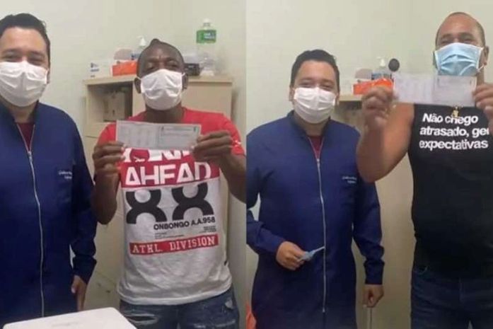 Amaral e Chulapa recebem vacina no Acre e são criticados