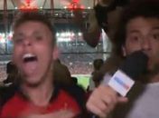 Apresentador comemora falso gol do América-MG na torcida do Flamengo. Vídeo!