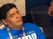 Maradona foi atendido por equipe médica durante jogo entre Argentina e Nigéria - Reprodução Instagram