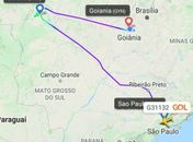 Avião com jogadores do Cuiabá não consegue pousar em MT por causa da chuva e desce em GO para abastecer