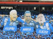 Mosaico da torcida do CSA homenageou Felipão, Marta e Eliezer Setton