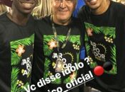 Vinícius Jr e Lucas Paquetá curtem Sapucaí e tietam Zico e Ronaldo