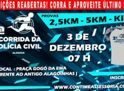 Inscrições para 3ª corrida da Polícia Civil foram reabertas