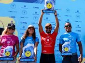 Daniella Rosas e Michael Rodrigues vencem o Circuito Banco do Brasil de Surfe na Praia do Francês
