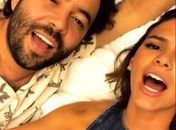 Bruna Marquezine fez stories na festa da Tatá Werneck na noite deste sábado
