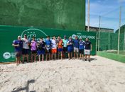 Fotos: Gabriel Padilha (laranja) e Jair Neto (preto) / De preto ao centro Jair Neto, de azul ao seu lado, Paulo Consiglio, de branco Pedro Consiglio e de laranja Gabriel Padilha 