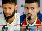 Apresentados, Zeca e Juninho Capixaba prometem "disputa sadia" no Bahia