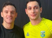 Douglas Brose segue rotina de treinos em casa com parceiro da Seleção Brasileira