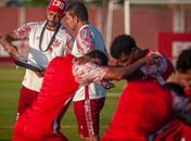 Elenco do CRB durante preparação para a temporada de 2023.