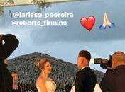 Muita música e famosos movimentam o casamento do alagoano Roberto Firmino