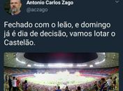 Em redes sociais, Antônio Carlos Zago festeja acerto com Leão e convoca torcida