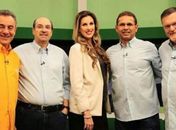 Wanderley Nogueira (segundo da esquerda) deixou a TV Gazeta