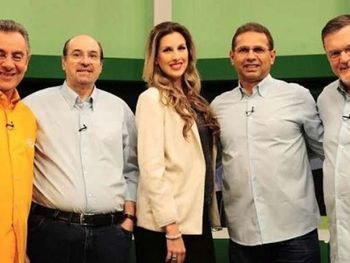 Wanderley Nogueira (segundo da esquerda) deixou a TV Gazeta