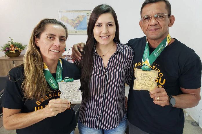Coordenadores de núcleo do programa “Na Base do Esporte” conquistam medalhas no jiu-jitsu