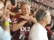 Presidente do Flamengo imita Gerson e festeja final na Libertadores com o 'vapo'