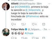 Uruguaio reclama, Felipe Melo manda “chupa” e é vítima de racismo
