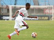Helinho foi vítima de racismo, no Uruguai, durante partida pela Libertadores sub-20 (Igor Amorim/saopaulofc.net