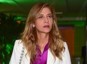 A empresária Leila Pereira é conselheira e patrocinadora do Palmeiras (Foto: Djalma Vassão/Gazeta Press)