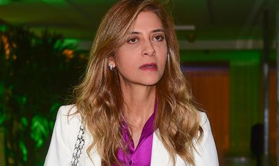 A empresária Leila Pereira é conselheira e patrocinadora do Palmeiras (Foto: Djalma Vassão/Gazeta Press)