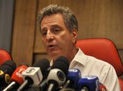 O presidente do Flamengo, Rodolfo Landim