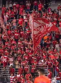 Torcida do CRB presente no Estádio Rei Pelé