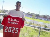 Pedrinho exibe camisa do Benfica 
