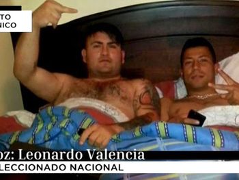 Valencia (à direita) foi procurado pela TV chilena que investigou a facção, mas preferiu não comentar o caso