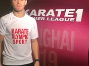 Douglas Brose chega na disputa da medalha de bronze e aprova desempenho na etapa da Liga Mundial de Karatê na China