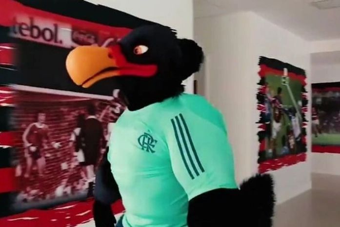 Novo mascote do Flamengo agita web e é comparado com árbitro 'bombado'