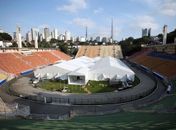 Estádio do Pacaembu segue sendo utilizado como hospital de campanha
