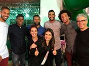 Fla-Flu fora de campo! Jogadores rivais aparecem em foto com cantora gospel