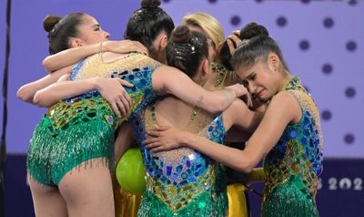 Seleção brasileira de conjunto após a segunda apresentação