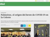 Palmeiras deu origem a surto de covid no Uruguai, diz jornal