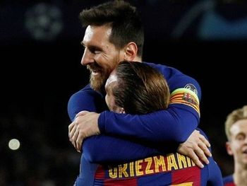 Messi e Griezmann marcaram em vitória do Barcelona 
