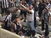 Momento em que homem comete injúria racial (Foto: Reprodução)