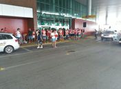 Torcida do CRB no aeroporto