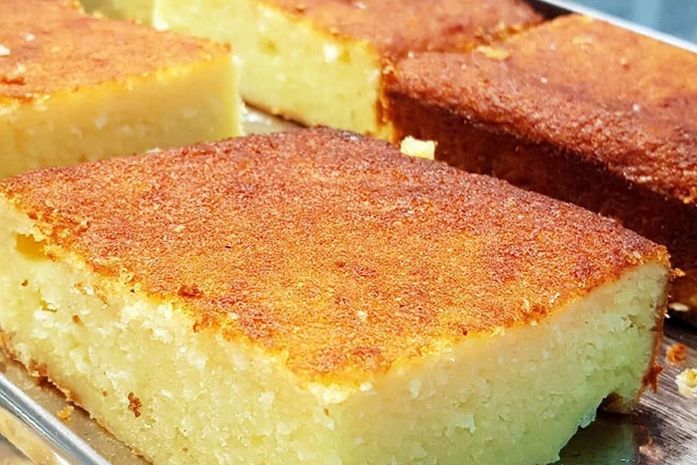 Bolo de mandioca cremoso
