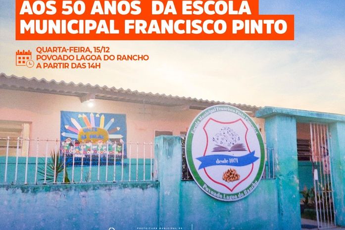Escola Francisco Pinto comemora 50 anos com desfile cívico
