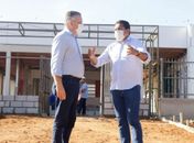 Alfredo Gaspar visita obras do novo CISP em Palmeira dos Índios