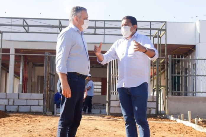 Alfredo Gaspar visita obras do novo CISP em Palmeira dos Índios