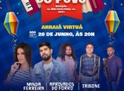 Atrações regionais animarão a véspera de São Pedro do Arraiá Virtuá de Palmeira