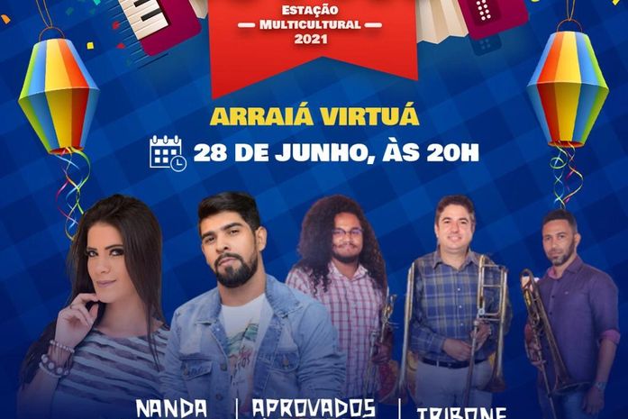 Atrações regionais animarão a véspera de São Pedro do Arraiá Virtuá de Palmeira