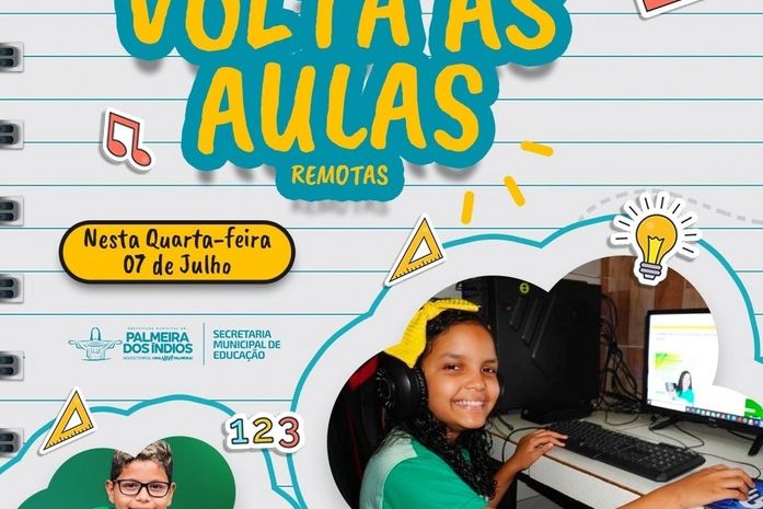 Após recesso escolas da rede municipal retornam às atividades de forma remota, em Palmeira