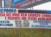 Faixa aconselha deixar idoso em asilo para família "desfrutar" festas