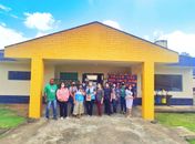 Secretária de Educação vistoria creche para o retorno às atividades escolares municipais