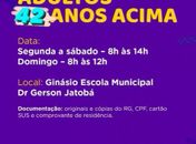 Palmeira inicia vacinação Covid de pessoas acima de 42 anos