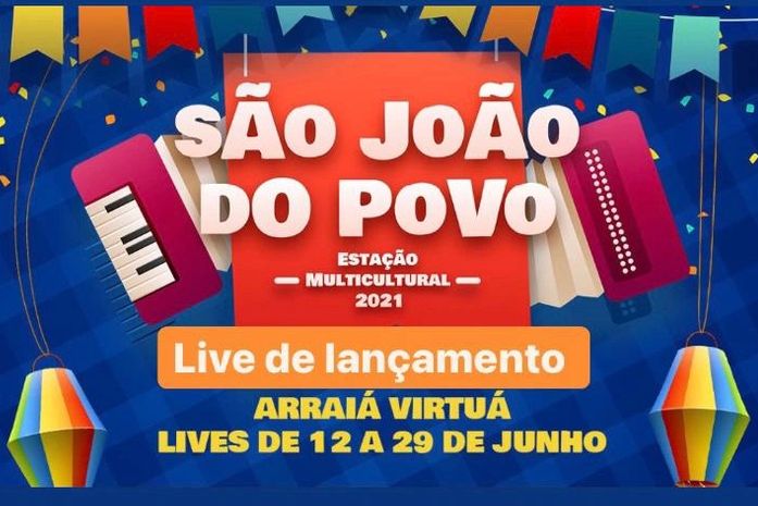 Prefeitura divulgará lista dos artistas que participarão do Arraiá Virtuá nesta quarta (9)