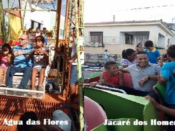 Prefeitos do Sertão embarcam com criançada em parques de diversão