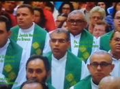 Párocos sertanejos e bispo diocesano participam de missa na Matriz Basílica de Aparecida em SP