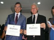 Prefeito Flávio Almeida e Vice-prefeito Clayton Farias